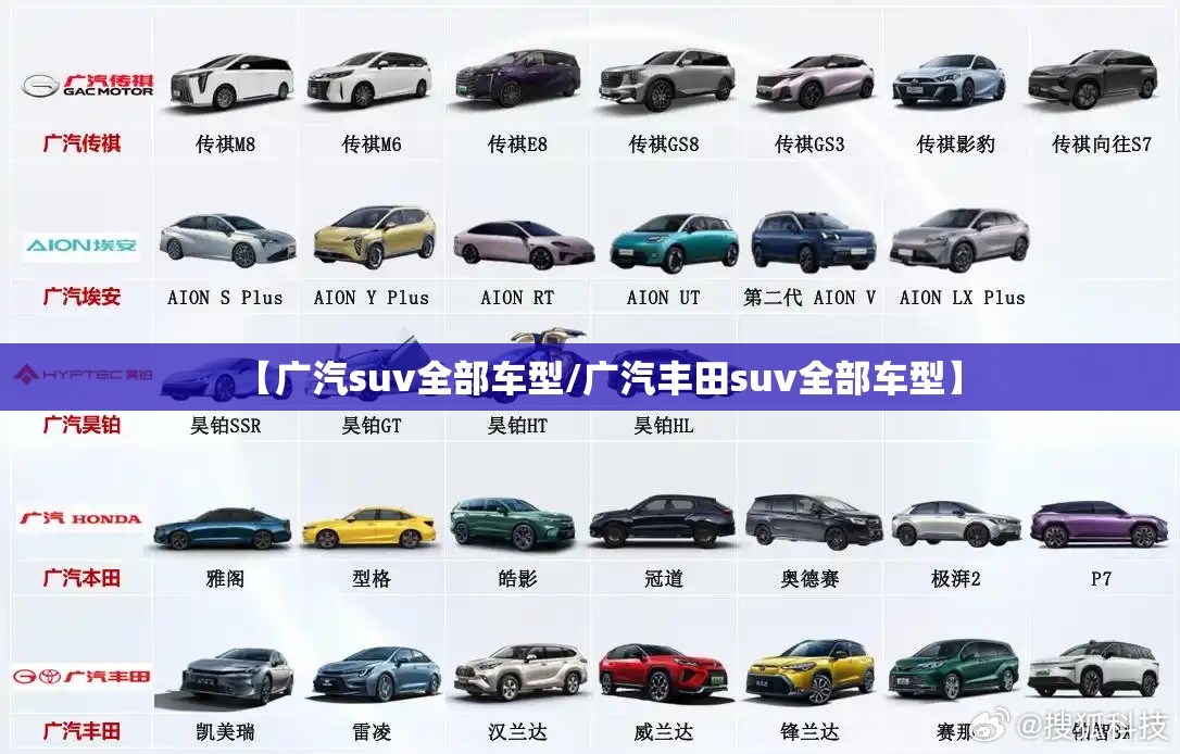 【广汽suv全部车型/广汽丰田suv全部车型】