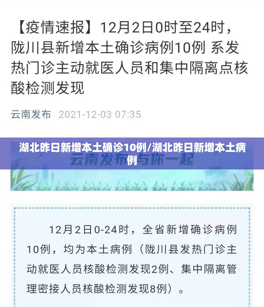 湖北昨日新增本土确诊10例/湖北昨日新增本土病例